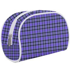 Blue Tartan Plaid 1 Make Up Case (large) by dressshop