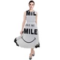 Black And White Simple Make Me Smile T Shirt 20250203 014057 0000 Round Neck Boho Dress View1