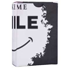 Black And White Simple Make Me Smile T Shirt 20250203 014057 0000 Playing Cards Single Design (rectangle) With Custom Box by Cowcow2005