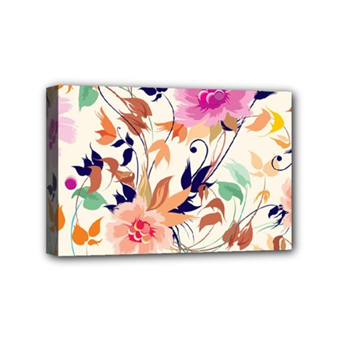 Abstract Floral Background Mini Canvas 6  X 4  (stretched) by kyorashop23