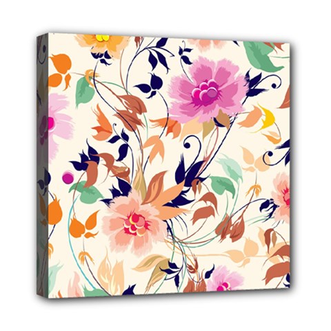 Abstract Floral Background Mini Canvas 8  X 8  (stretched) by kyorashop23