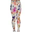 Abstract Floral Background Lightweight Velour Classic Yoga Leggings View2