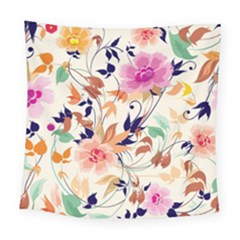 Abstract Floral Background Square Tapestry (large) by kyorashop23