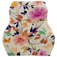 Abstract Floral Background Car Seat Velour Cushion  by kyorashop23