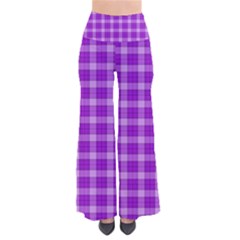 Purple Plaid Tartan 3 So Vintage Palazzo Pants by dressshop
