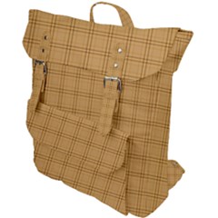 Autumn Fall Plaid Tartan 1 Buckle Up Backpack by dressshop