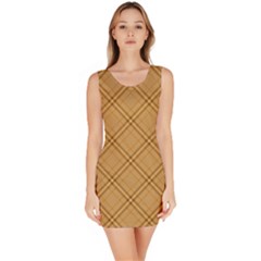 Autumn Fall Plaid Tartan 1 Diagonal Bodycon Dress by dressshop