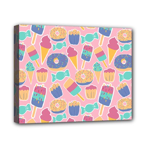 Ice Cream Donut Sweets Candie Canvas 10  X 8  (stretched) by Apenda