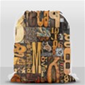 3d Letters Macro Wooden Letters Letters Textures Drawstring Bag (Small) View2