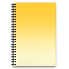 Amber Orange To Cream Yellow Linear Gradient 5 5  X 8 5  Notebook by GradientsOmbre