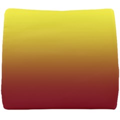 Electric Yellow To Burgundy Red Linear Gradient Seat Cushion by GradientsOmbre