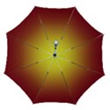 Electric Yellow To Burgundy Red Linear Gradient Automatic Folding Umbrella with Case (Medium) View1