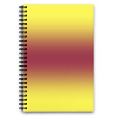Electric Yellow To Burgundy Red Bilinear Gradient 5 5  X 8 5  Notebook by GradientsOmbre