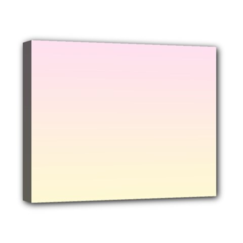 Pink Lace To Cream Yellow Linear Gradient Canvas 10  X 8  (stretched) by GradientsOmbre