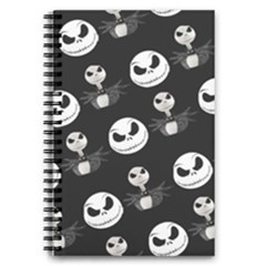 Jack Print, White, Before, Plain, Black, Simple, Christmas 5 5  X 8 5  Notebook by kyorashop23