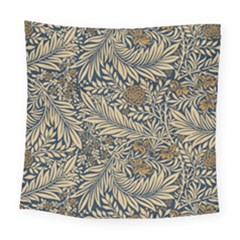 Brown Vintage Background Vintage Floral Pattern, Brown Square Tapestry (large) by kyorashop23