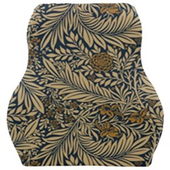 Brown Vintage Background Vintage Floral Pattern, Brown Car Seat Velour Cushion  by kyorashop23