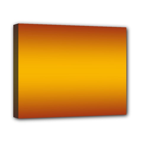 Burgundy Red To Amber Orange Bilinear Gradient Canvas 10  X 8  (stretched) by GradientsOmbre