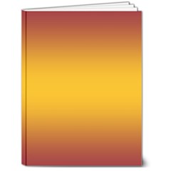 Burgundy Red To Amber Orange Bilinear Gradient 6  X 8  Hardcover Notebook by GradientsOmbre