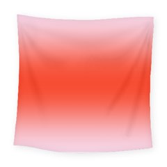 Pink Lace To Scarlet Red Bilinear Gradient Square Tapestry (large) by GradientsOmbre