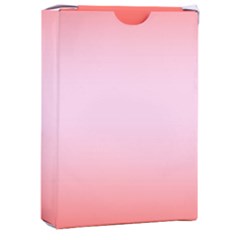 Scarlet Red To Pink Lace Bilinear Gradient Playing Cards Single Design (rectangle) With Custom Box by GradientsOmbre