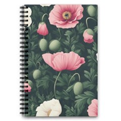 Poppy Flower Plant Petals Bloom 5 5  X 8 5  Notebook by Grandong