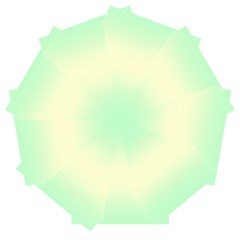 Mint Green To Cream Yellow Bilinear Gradient Automatic Folding Umbrella With Case (medium) by GradientsOmbre