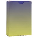 Navy Blue To Electric Yellow Linear Gradient Playing Cards Single Design (Rectangle) with Custom Box View1