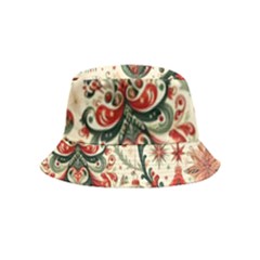 Christmas Tree Snow Inside Out Bucket Hat (kids) by Bedest