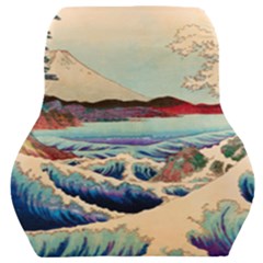 Wave Japanese Mount Fuji Ocean Car Seat Back Cushion  by Bedest