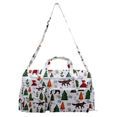 Little Red Riding Hood Seamless Sports Gym Duffle Bag With Shoe Compartment by Sabxi