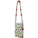 Strawberry Fruit Pattern Leaves Multi Function Travel Bag View2
