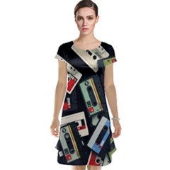 Abstract Case Cap Sleeve Nightdress by kyorashop23
