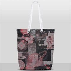 Aesthetic , Aesthetic, Dark Full Print Rope Handle Tote (small) by kyorashop23