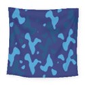Blue Camouflage Pattern Square Tapestry (Large) View1