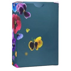 Falling Flowers, Art, Coffee Cup Playing Cards Single Design (rectangle) With Custom Box by kyorashop23