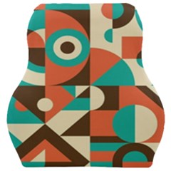 Retro Colorful Background, Retro Abstraction Car Seat Velour Cushion  by kyorashop23