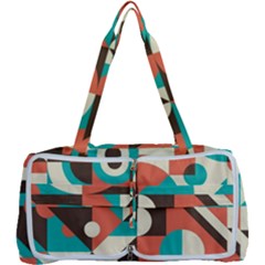 Retro Colorful Background, Retro Abstraction Multi Function Bag by kyorashop23