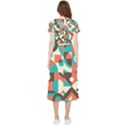 Retro Colorful Background, Retro Abstraction High Low Boho Dress View2