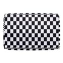Pattern Checkered Squares Black White Pattern Burner Gym Duffel Bag View3