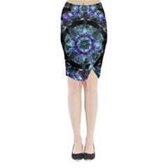 Round Wreath Midi Wrap Pencil Skirt by Sabxi