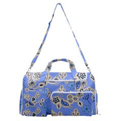 Abstract Pattern Sports Gym Duffle Bag With Shoe Compartment by Sabxi