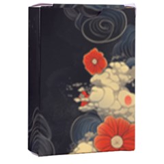 Korean Art Flowers Asian Pattern Playing Cards Single Design (rectangle) With Custom Box by Sabxi