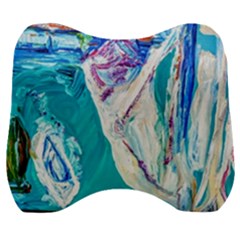 Seascape Velour Head Support Cushion by bestdesignintheworld