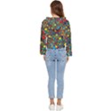 Shapes Pattern Women s Lightweight Cropped Hoodie View4