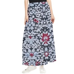 Gothic Leaf Pattern 6 Maxi Chiffon Skirt by violetheavensky