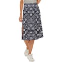 Gothic Leaf Pattern 3 Midi Panel Skirt View1