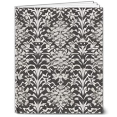 Gothic Leaf Pattern 4 8  X 10  Softcover Notebook by violetheavensky