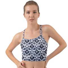 Gothic Leaf Pattern Mini Tank Bikini Top by violetheavensky