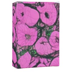 Mid Century Retro Floral 1970s 1960s Pattern 100 Playing Cards Single Design (rectangle) With Custom Box by violetheavensky